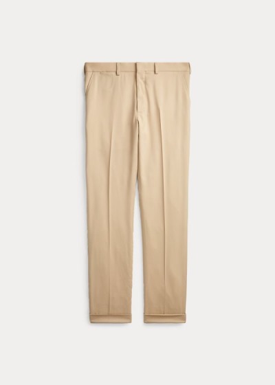 Pantalones Ralph Lauren Hombre Marrom - Gregory Wool Gabardine - PUVXJ5628